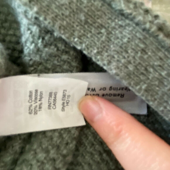 Madewell Women's XS Textured Sweater Two-Tone Layered Look Long Sleeve - Picture 6 of 10